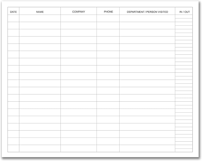 BookFactory Visitor Log Book/Visitors Register Sign-in Logbook - 120 Pages, 8 7/8'' x 7'' - Red Cover, Section Sewn Hardbound (Made in USA)