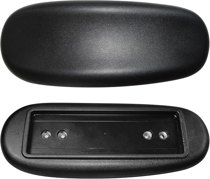 MySit Office Chair Armrest Replacement Arm Pads Universal 4" or 5.5" Mounting Hole (Set of 2) Black
