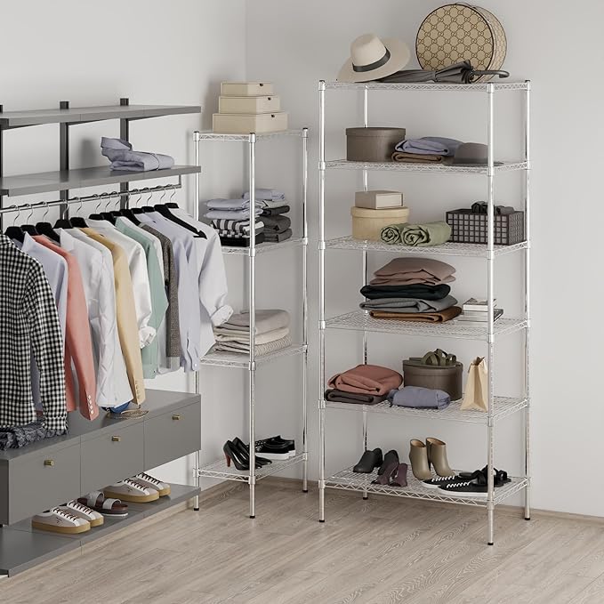 Regal Altair 21" Deep x 36" Wide x 86" Height Wire Shelving Kit | 6-Tier | NSF Commercial Storage Rack Unit
