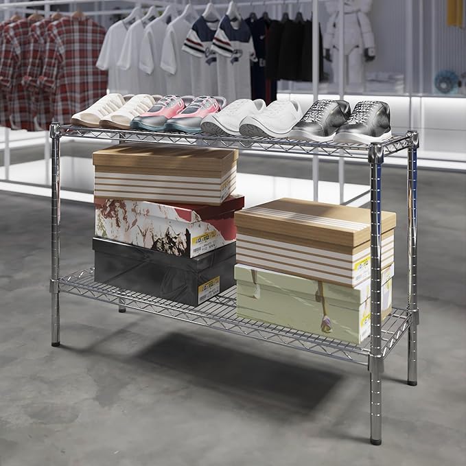 Regal Altair 14" Deep x 42" Wide x 27" Height Wire Shelving Kit | 2-Tier | NSF Commercial Storage Rack Unit