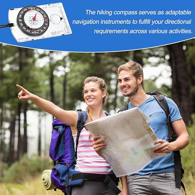 PATIKIL Orienteering Compass, Navigation Backpacking Compasses for Map