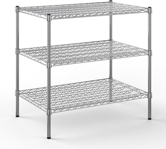 Regal Altair 24" Deep x 36" Wide x 34" Height Wire Shelving Kit | 3-Tier | NSF Commercial Storage Rack Unit