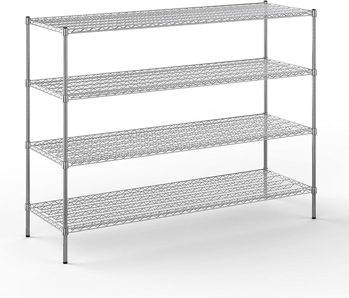 Regal Altair 24" Deep x 60" Wide x 54" Height Wire Shelving Kit | 4-Tier | NSF Commercial Storage Rack Unit