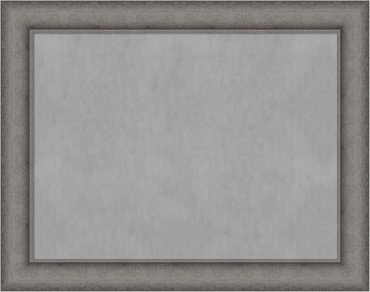 Amanti Art Grey Framed Magnetic Board 22x28 Medium Vision Board for use with Magnets, 100% Metal Sheet to Display Items as Office Decor or for Home Organization in mudroom, Kitchen or Kids Room