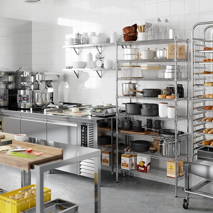Regal Altair 14" Deep x 36" Wide x 74" Height Wire Shelving Kit | 8-Tier | NSF Commercial Storage Rack Unit
