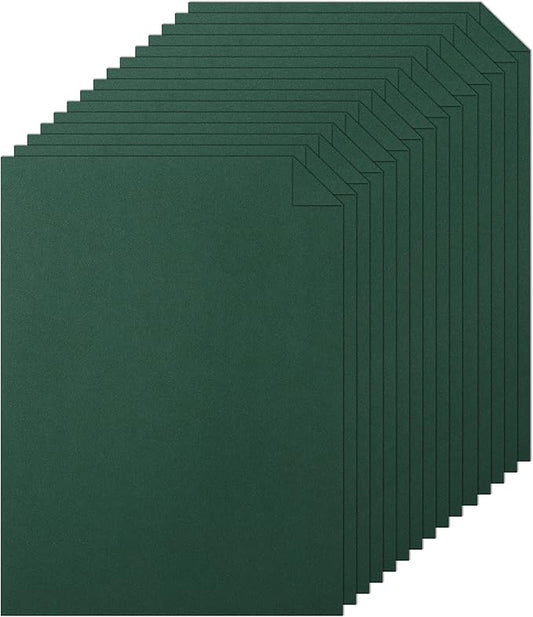 Silunkia 28 Sheets Dark Green Cardstock 8.5 x 11 Craft Paper, 92lb Heavyweight Christmas Green Card Stock for DIY Cards Making, Invitations, Thank You Cards, Birthday, Menus