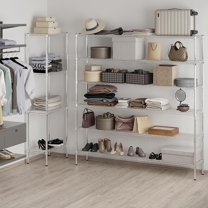 Regal Altair 14" Deep x 72" Wide x 74" Height Wire Shelving Kit | 6-Tier | NSF Commercial Storage Rack Unit