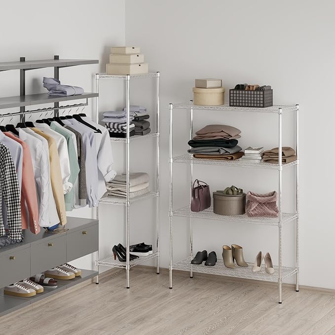 Regal Altair 18" Deep x 48" Wide x 64" Height Wire Shelving Kit | 4-Tier | NSF Commercial Storage Rack Unit
