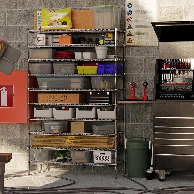Regal Altair 21" Deep x 54" Wide x 86" Height Wire Shelving Kit | 10-Tier | NSF Commercial Storage Rack Unit