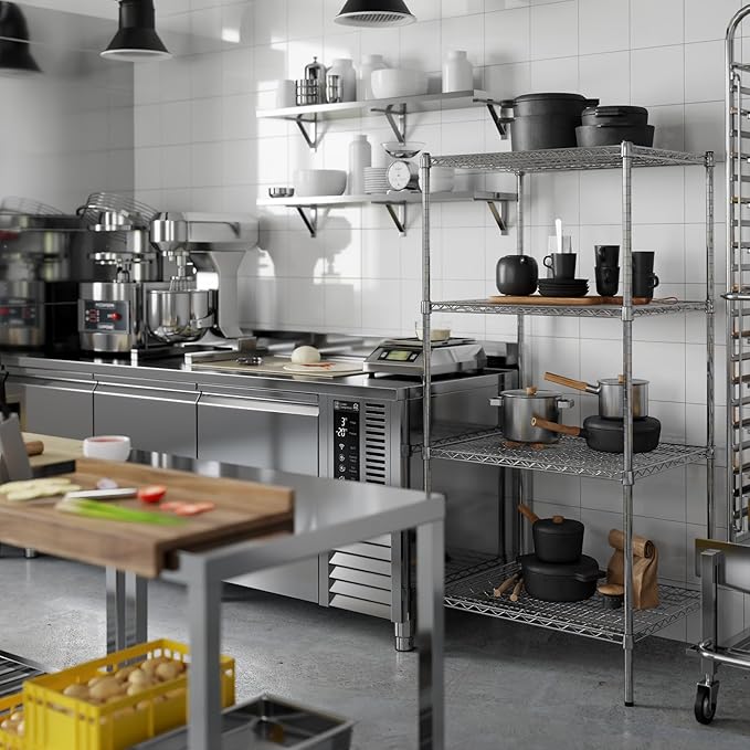 Regal Altair 24" Deep x 30" Wide x 64" Height Wire Shelving Kit | 4-Tier | NSF Commercial Storage Rack Unit
