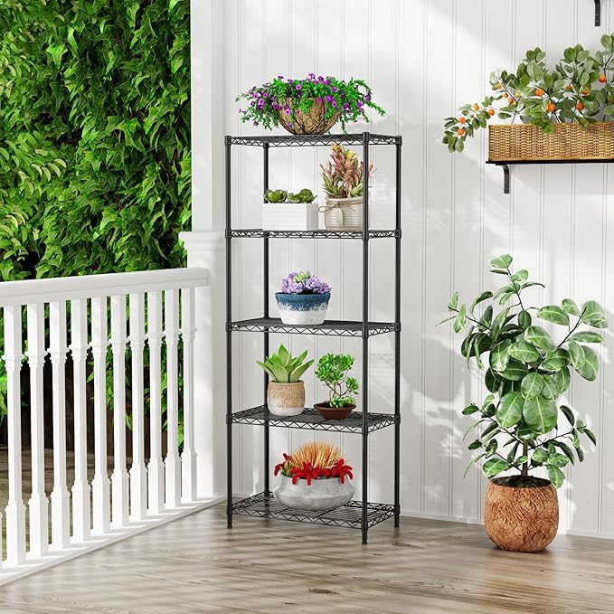 SINGAYE Shelf Closet Wire Shelving：Adjustable Metal Unit for Laundry Room Organization Bathroom Kitchen Home Storage Small Pantry Rack Shelves