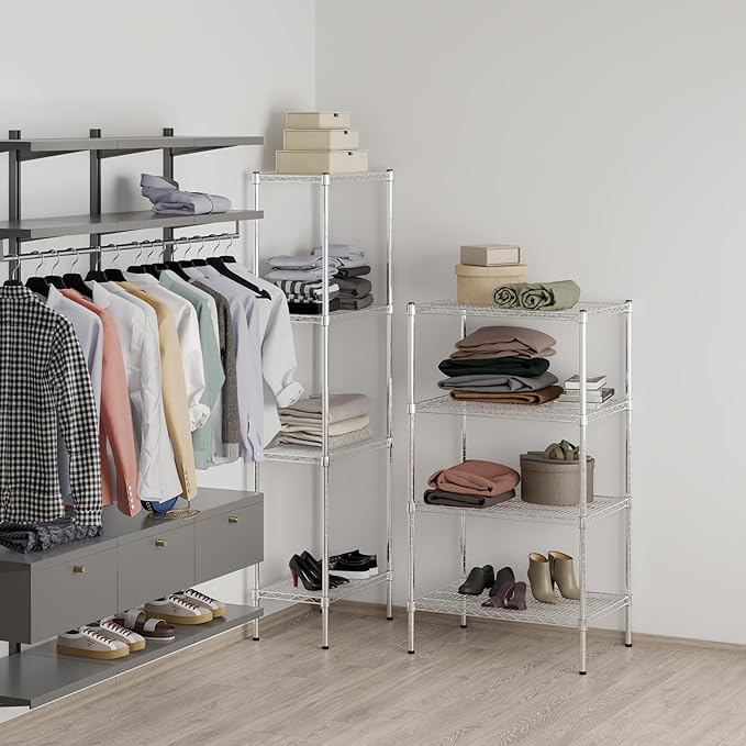 Regal Altair 21" Deep x 30" Wide x 54" Height Wire Shelving Kit | 4-Tier | NSF Commercial Storage Rack Unit
