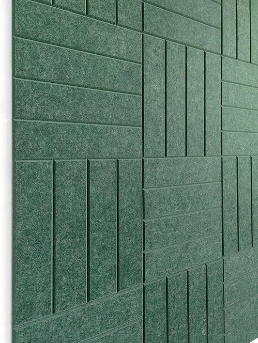 DECORITA Felt Bulletin Board Tiles | Modern Cork Board Alternative | Large Cork Boards for Walls | Aesthetic Felt Wall Panels for Office & Home Decor | Pinboard & Photo Board (12-Pack) | Tree