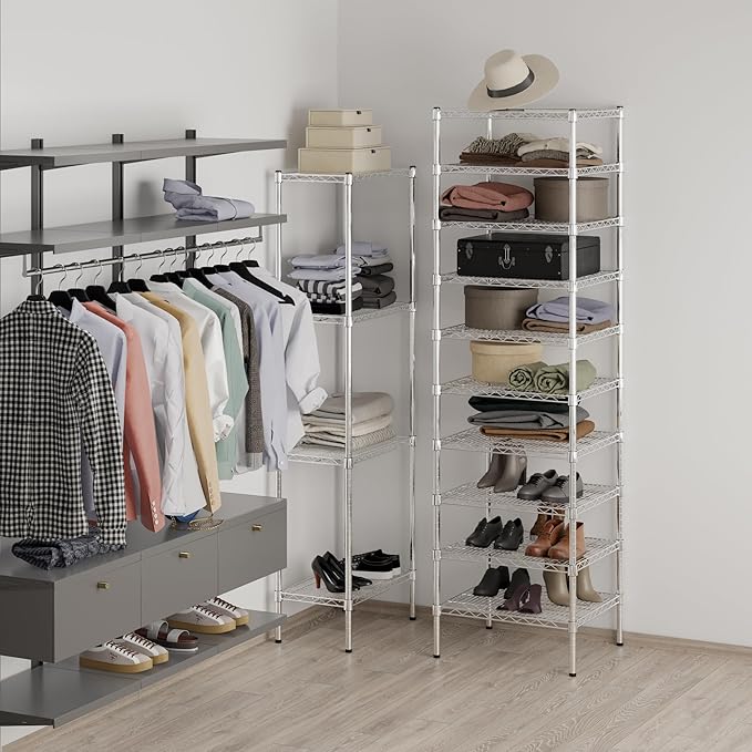 Regal Altair 21" Deep x 24" Wide x 86" Height Wire Shelving Kit | 10-Tier | NSF Commercial Storage Rack Unit