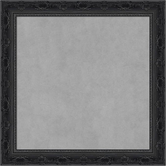 Amanti Art Black Framed Magnetic Board 24x24 Medium Vision Board for use with Magnets, 100% Metal Sheet to Display Items as Office Decor or for Home Organization in mudroom, Kitchen or Kids Room