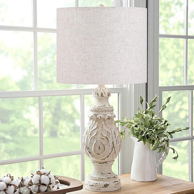 Large Drum Lamp shades Set of 2 Oatmeal Linen Lampshade 16" Top x 16" Bottom x 12" High (Spider) Farmhouse Lampshade for Table & Floor Lamp - Lampshades Replacement By GO&SO