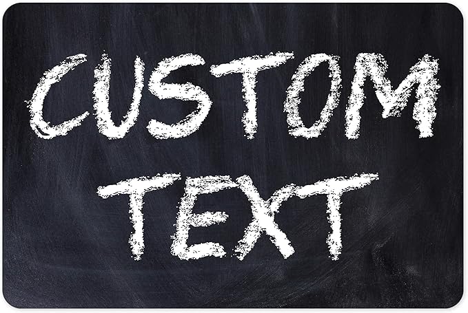 Custom Sign, Custom Street Sign, 11 Font Colors, 13 Font Styles, 4 Hole Options, 22 Sizes, 12x18 Inches, Rust Free DiBound, Fade Resistant, Made in USA by My Sign Center (Chalkboard Black)