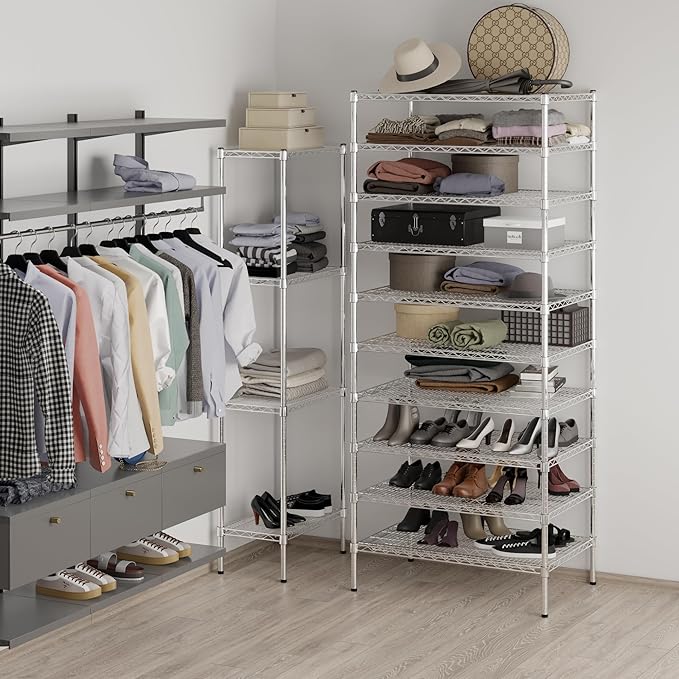 Regal Altair 24" Deep x 36" Wide x 86" Height Wire Shelving Kit | 10-Tier | NSF Commercial Storage Rack Unit