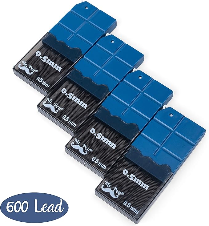 Mr. Pen- 0.5 Lead Refills, Pack of 600, Lead Pencils 0.5 Mechanical, Mechanical Pencils