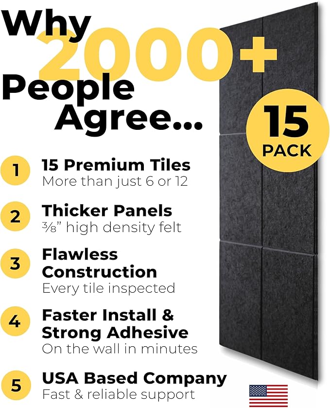 Vision Board - Large Cork Board for Walls 59" x 36", Black Bulletin Board | 15 Pack Felt Wall Tiles | Cork Boards for Office Pin Board Tack Board Cork Boards