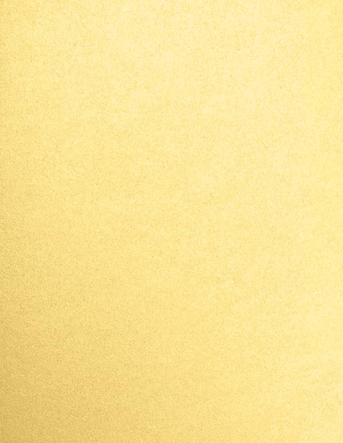 LUXPaper 8.5" x 11" Cardstock | Letter Size | Gold Metallic | 105lb. Cover (192lb. Text) | 50 Qty