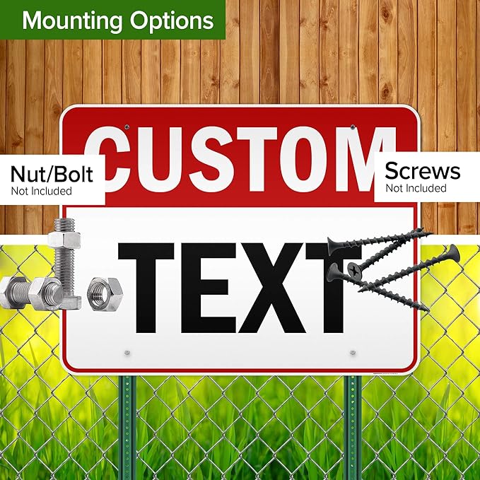 Custom Sign, Custom Sign for Business, Indoor/Outdoor use. 36x48 Inches, Reflective, Rust Free DiBound, Fade Resistant, Made in USA by My Sign Center (Header)
