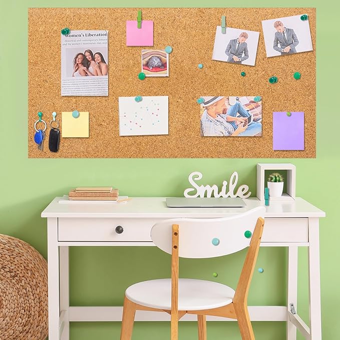600 Pcs Decorative Push Pins, Plant Green Thumb Tacks 6 Types Cute Push Pin Clip for Bulletin Board Wall Cork Board Colorful Classroom Decor Teacher Must Haves Supplies School Crafts Project