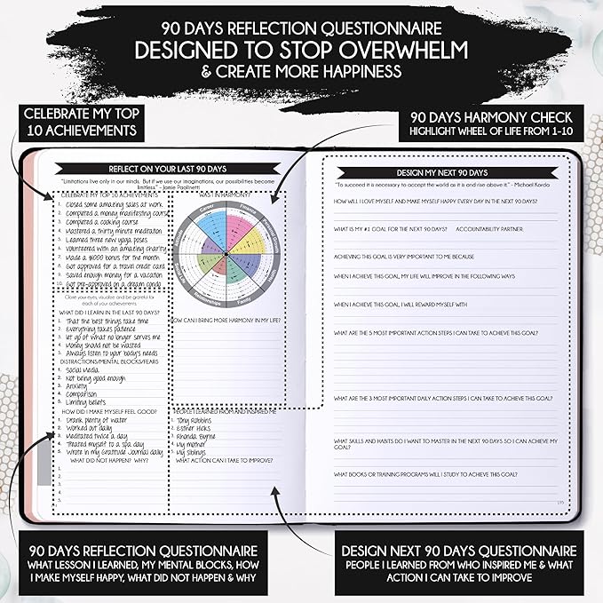 Law of Attraction Planner 2026 Deluxe with Productivity App | Weekly & Monthly Goal-Setting Planner, Life & Gratitude Journal | Include Foldable Vision Board, Gift Box & Stickers