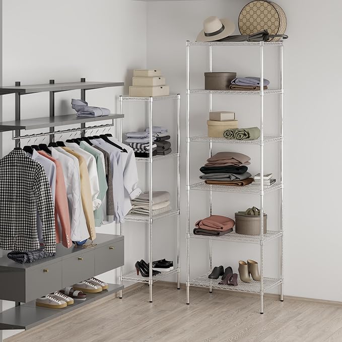 Regal Altair 21" Deep x 30" Wide x 96" Height Wire Shelving Kit | 6-Tier | NSF Commercial Storage Rack Unit