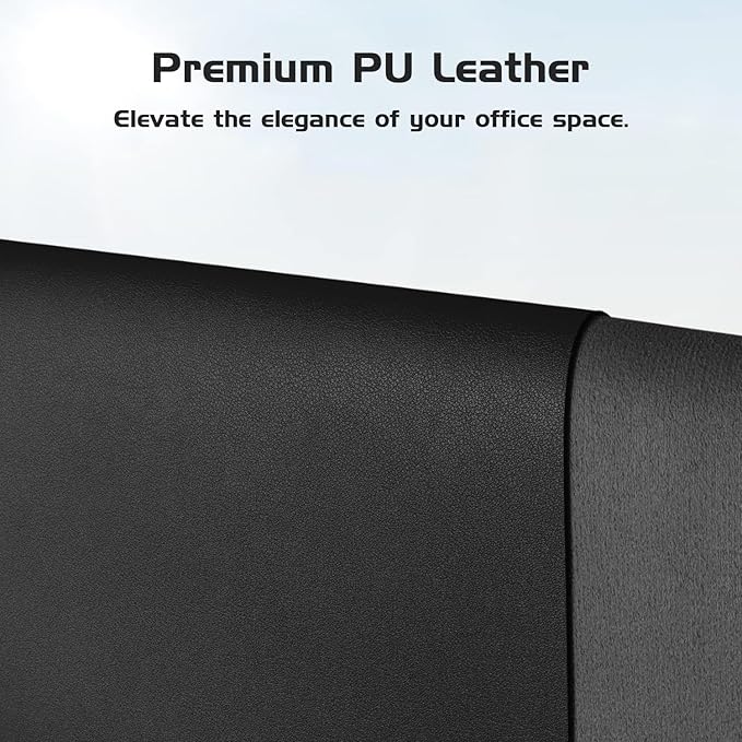 Aothia Leather Desk Pad Protector, Office Desk Mat, Large Mouse Pad, Laptop Desk Pad, Non-Slip PU Leather Desk Blotter, Waterproof Desk Writing Pad for Office and Home (Black, 55" x 24")