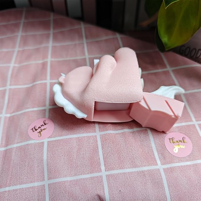 RhyNSky Unicorn_Animal Stamp Roll Holder for Roll Stamps Postage Stamp Dispenser for Home Office, No Stamps, 1.18" Core, C01