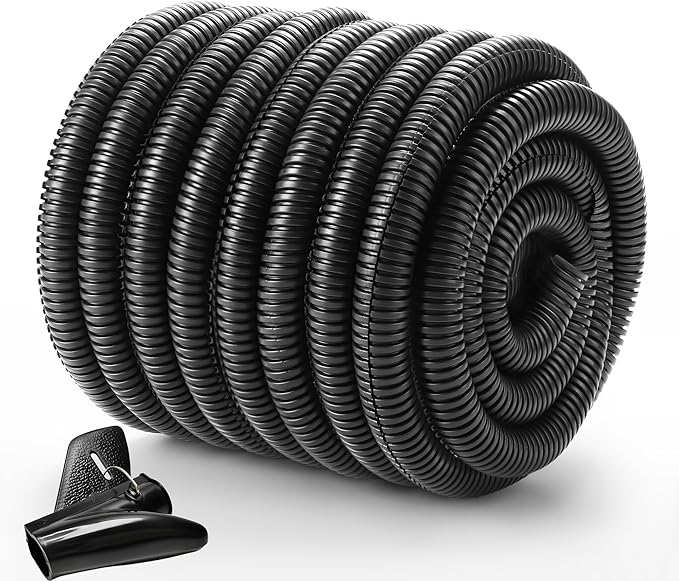 Wire Loom 1/2 inch 33ft, YCLYC Split Loom, Cord Protectors from Pets, Wire Protector Tubing, Flexible Wire Conduit, Electrical Cord Cover for Automotive, Black