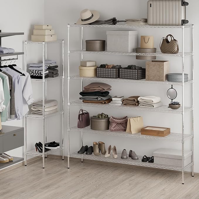 Regal Altair 18" Deep x 72" Wide x 86" Height Wire Shelving Kit | 6-Tier | NSF Commercial Storage Rack Unit