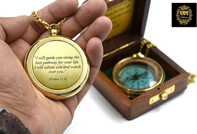 I Will Guide (Psalm 32:8) Communion & Confirmation Gift for Teenage Boys | Sentimental & Inspirational Present | Baptism Religious Gifts for Men, Christian, Catholic, Graduation