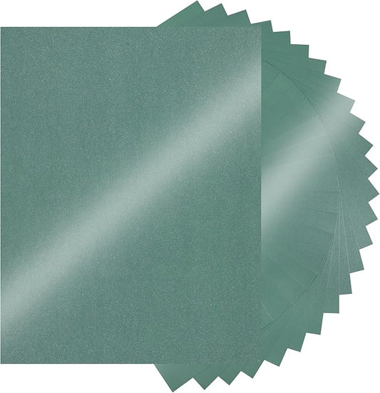 25 Sheets Green Shimmer Cardstock 8.5 x 11Inch Glitter Card Stock 92lb Heavyweight Printer Paper for Wedding Invitations, Craft, Greeting Cards, Printing UAP18GR025