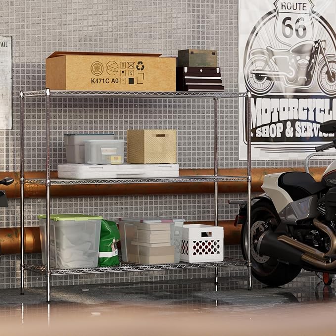 Regal Altair 21" Deep x 60" Wide x 54" Height Wire Shelving Kit | 3-Tier | NSF Commercial Storage Rack Unit