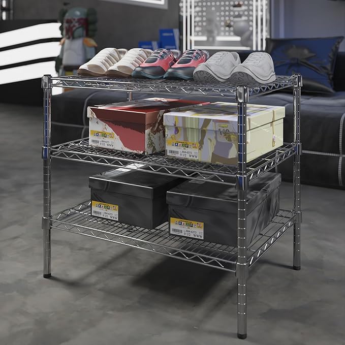 Regal Altair 21" Deep x 30" Wide x 27" Height Wire Shelving Kit | 3-Tier | NSF Commercial Storage Rack Unit
