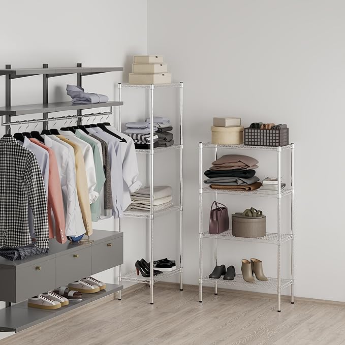 Regal Altair 14" Deep x 30" Wide x 54" Height Wire Shelving Kit | 4-Tier | NSF Commercial Storage Rack Unit