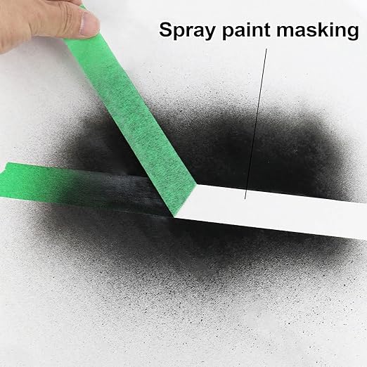 BOMEI PACK Painters Tape 1 Inch - Green Paint Tape 10 Rolls x 1 Inch x 55 Yards - Painter's Tape Green Masking Tape for Walls Painting, DIY Crafting, and School Projects, Total 550 Yards
