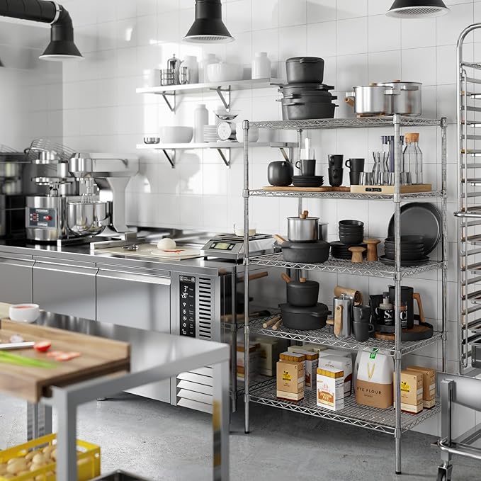 Regal Altair 21" Deep x 36" Wide x 64" Height Wire Shelving Kit | 5-Tier | NSF Commercial Storage Rack Unit