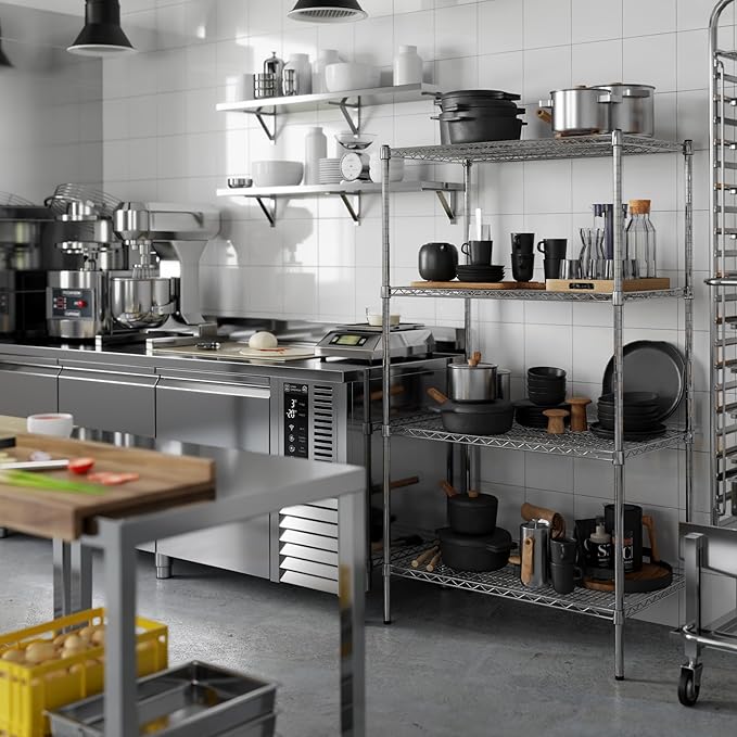 Regal Altair 21" Deep x 36" Wide x 64" Height Wire Shelving Kit | 4-Tier | NSF Commercial Storage Rack Unit