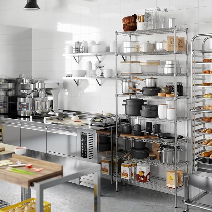 Regal Altair 14" Deep x 36" Wide x 86" Height Wire Shelving Kit | 8-Tier |NSF Commercial Storage Rack Unit