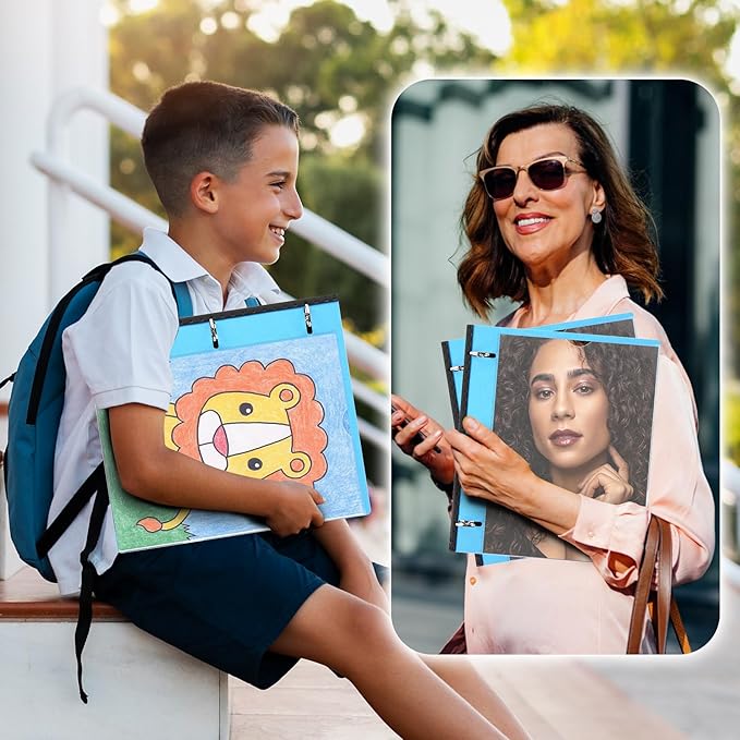WOT I Telescoping 3 Ring Binder 1 Inch 12-Pack, Expandable Flexible Binder - Patented Design for Easy Portability, Holds 225 Sheets, 4 Bright Colors for School, Office&Home Organization