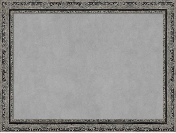 Amanti Art Black Framed Magnetic Board 24x32 Medium Vision Board for use with Magnets, 100% Metal Sheet to Display Items as Office Decor or for Home Organization in mudroom, Kitchen or Kids Room