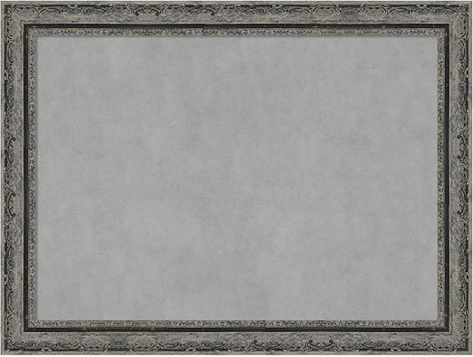 Amanti Art Black Framed Magnetic Board 24x32 Medium Vision Board for use with Magnets, 100% Metal Sheet to Display Items as Office Decor or for Home Organization in mudroom, Kitchen or Kids Room