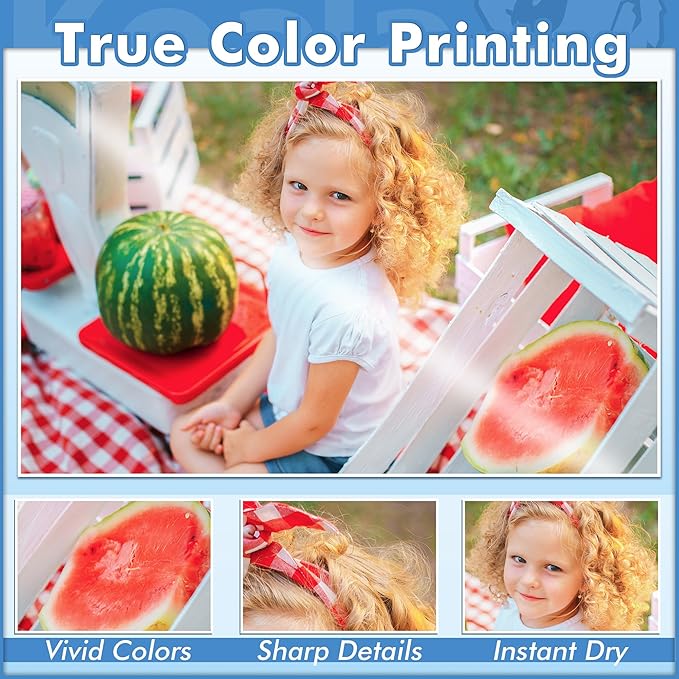 Koala Ultra Premium Photo Paper 8 x 10 In Glossy Photo Printer Paper for Inkjet Printer Water Resistant 50 Sheets 72lb