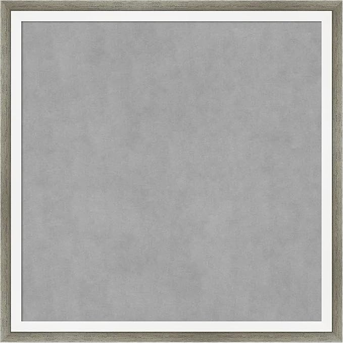 Amanti Art Silver Framed Magnetic Board 13x13 X-Small Vision Board for use with Magnets, 100% Metal Sheet to Display Items as Office Decor or for Home Organization in mudroom, Kitchen or Kids Room