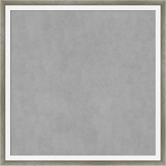 Amanti Art Silver Framed Magnetic Board 13x13 X-Small Vision Board for use with Magnets, 100% Metal Sheet to Display Items as Office Decor or for Home Organization in mudroom, Kitchen or Kids Room