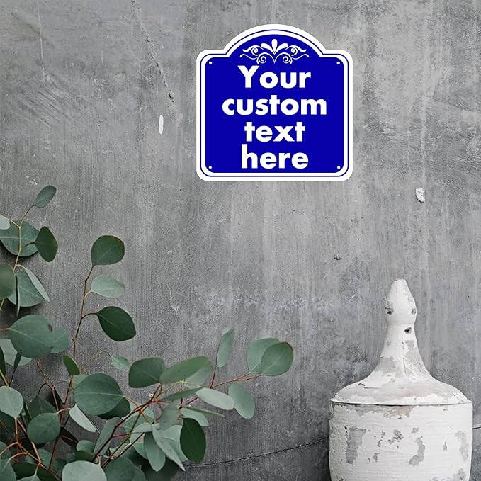 Custom Sign, Custom Indoor/Outdoor Decorative Sign，Aluminum Weatherproof Metal Sign Multiple Sizes, Customize for Office, Business, Workplace, office, Home, Delivery Signs
