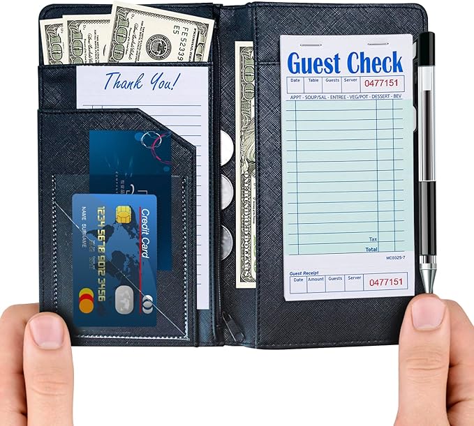 Methdic Guest Checks Server Note Pads 500 Orders Waitress Notepad for Restaurants (10 Books)
